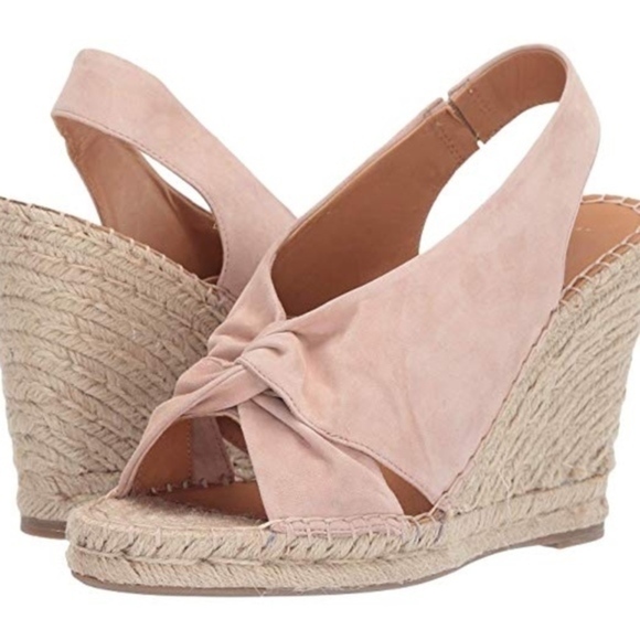 Joie Pink Suede Kaili Wedge - Picture 4 of 15